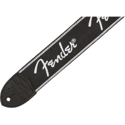 Fender Running Spaghetti Logo Strap Black