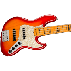 Fender American Ultra Jazz Bass V Maple Fingerboard Plasma Red Burst 