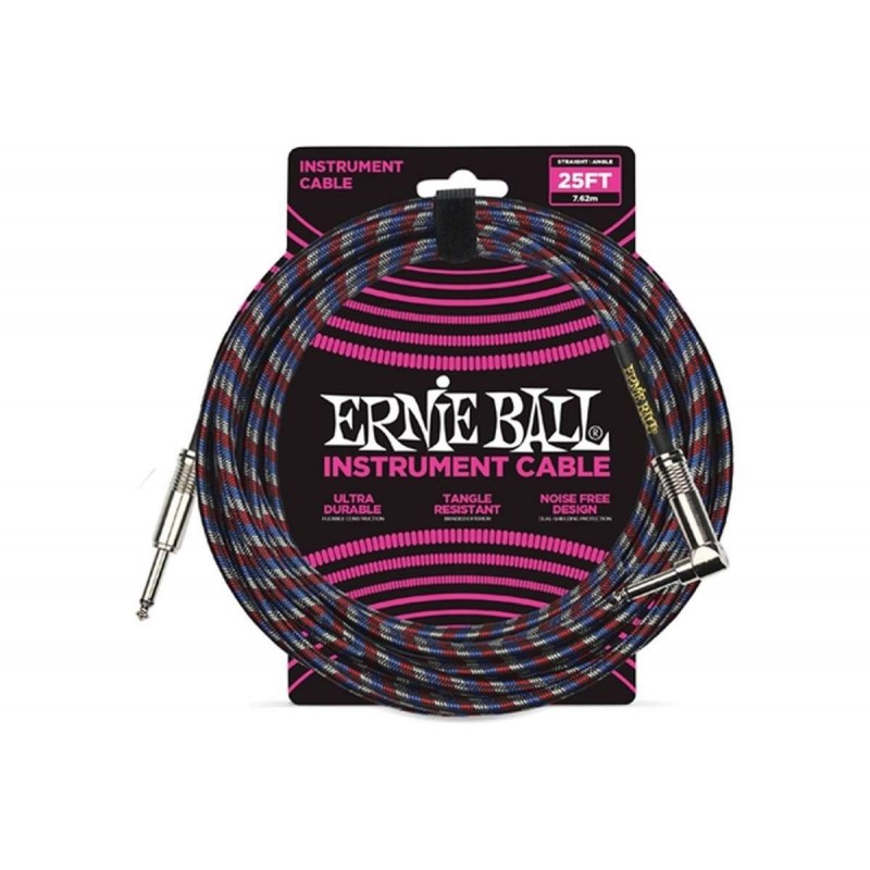 ERNIE BALL 6063 CAVO STRUMENTO NERO/ROSSO/BIANCO ERNIE BALL 6063 CAVO STRUMENTO NERO/ROSSO/BIANCO