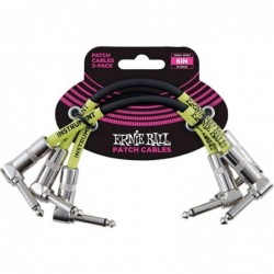 ERNIE BALL 6050 BLACK JACKET GREEN 3PZ CAVI JACK