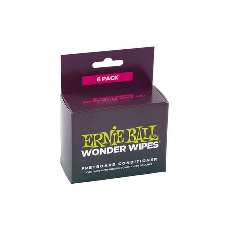 Ernie Ball 4276 Fretboard Conditioner Wonder Wipes Kit Pulizia Ernie Ball 4276 Fretboard Conditioner Wonder Wipes Kit Pulizia