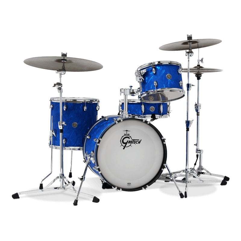 Gretsch Catalina Club Jazz 4PC Shell Pack With 18" Bass Drum Blue Satin Flame