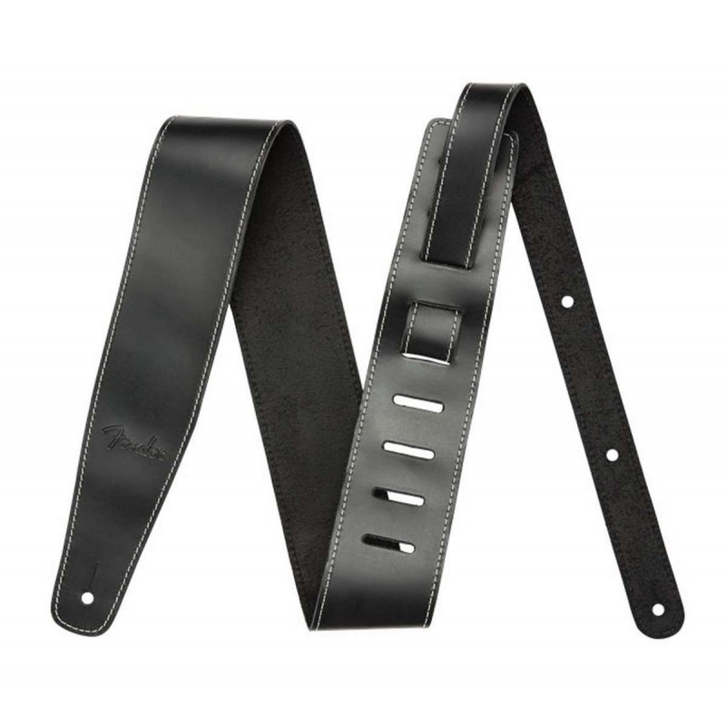 Fender Black in Leather Strap 2.5" Tracolla BK