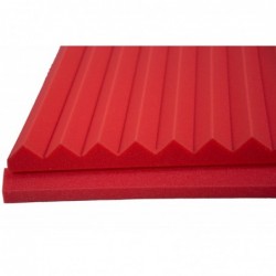 Pannello Fonoassorbente Monopiramide 4cm D35 Rosso