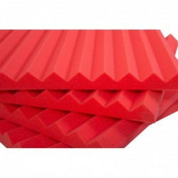 Pannello Fonoassorbente Monopiramide 4cm D35 Rosso
