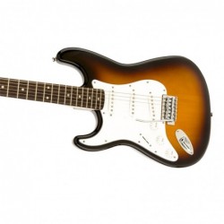 Fender Squier Stratocaster Affinity RW Brown Sunburst Left