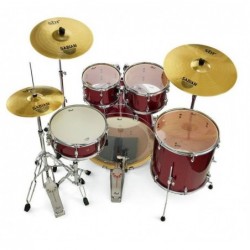 Pearl Export Black Cherry EXX705NBR/C704 + Set Piatti SBR