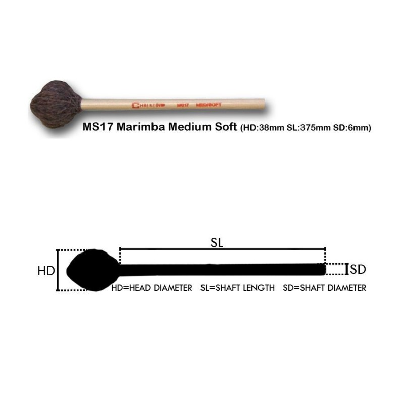 Chalklin MS17 Marimba Medium Soft