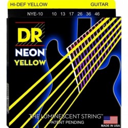 DR Strings K3 NEON HI-DEF YELLOW NYE 10