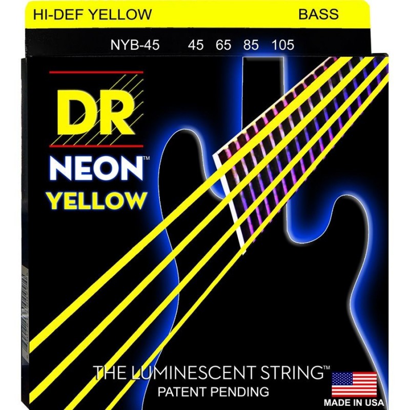 DR Strings K3 Neon HI DEF YELLOW NYB 45