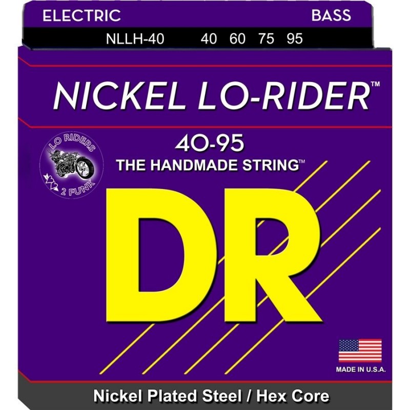 DR Strings NICKEL LO RIDER NLLH 40