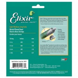 Elixir 14077 NANOWEB LIGHT-MEDIUM BASS