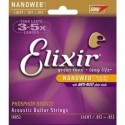 Elixir 16052 NANOWEB LIGHT ACOUSTIC PHOSPHOR BRONZE