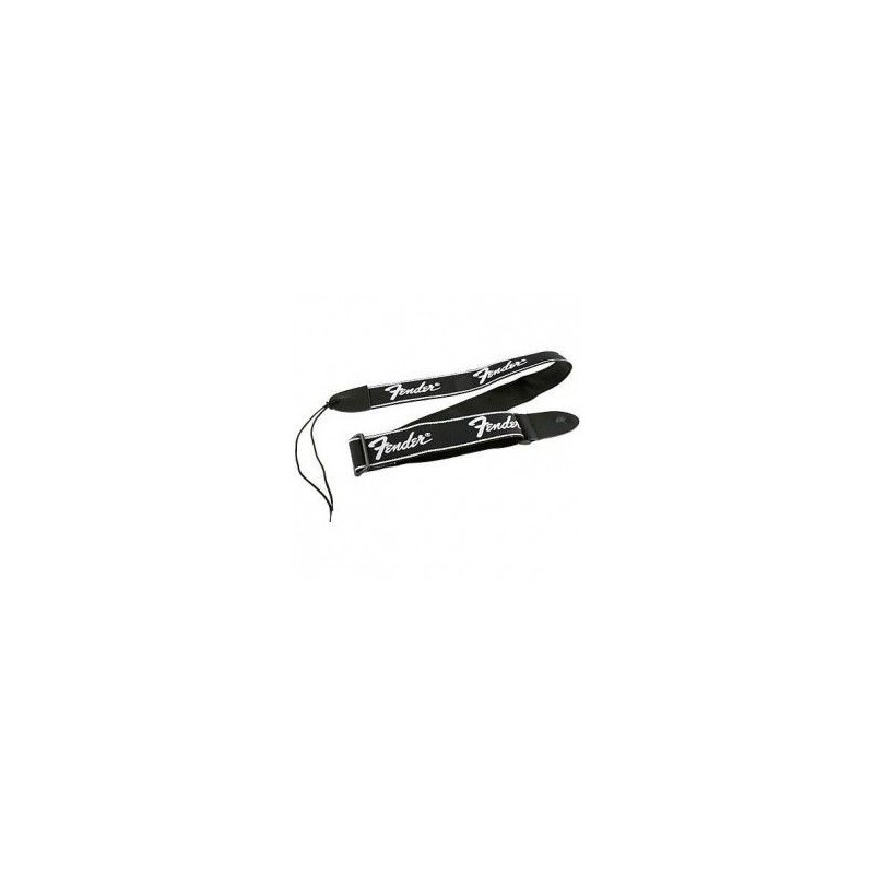 Fender Tracolla Black Silver Logo 2 Fender Tracolla Black Silver Logo 2