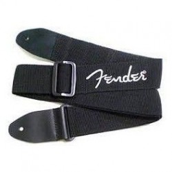 Fender Tracolla Poly Black White Logo