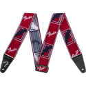 Fender Weighless Monogram Strap Red/White/Blue