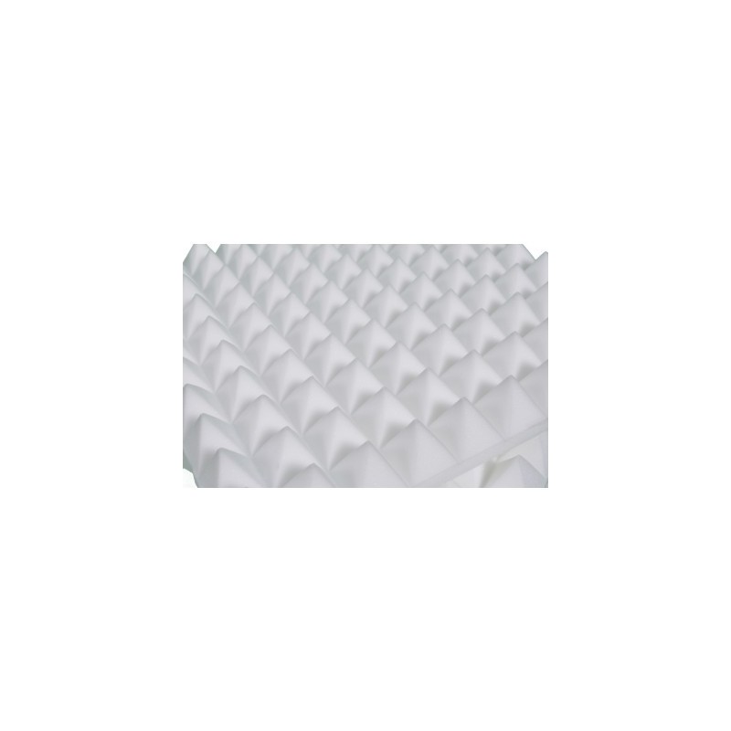 Pannello Fonoassorbente Piramidale 6cm D21 Bianco