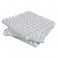 Pannello Fonoassorbente Piramidale 6cm D21 Bianco
