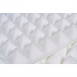 Pannello Fonoassorbente Piramidale 6cm D21 Bianco