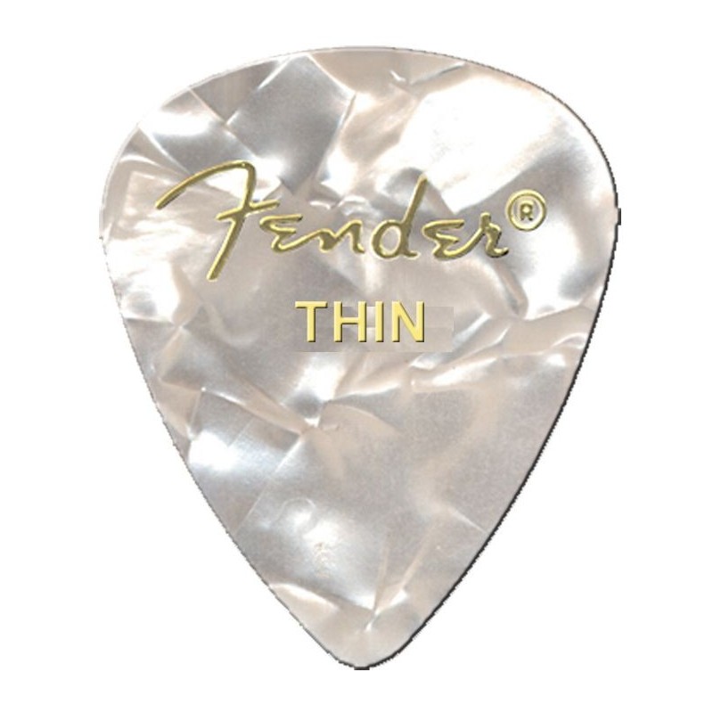Fender Picks Thin Premium White
