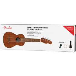 Fender Seaside Soprano Ukulele Natural Kit