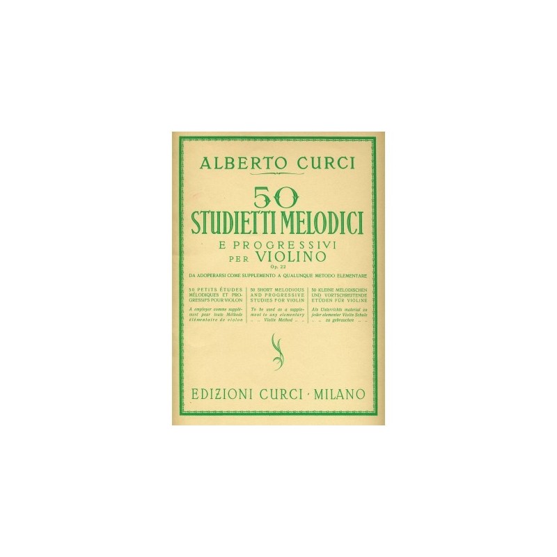 CURCI STUDIETTI 50 MELODICI OPUS 22