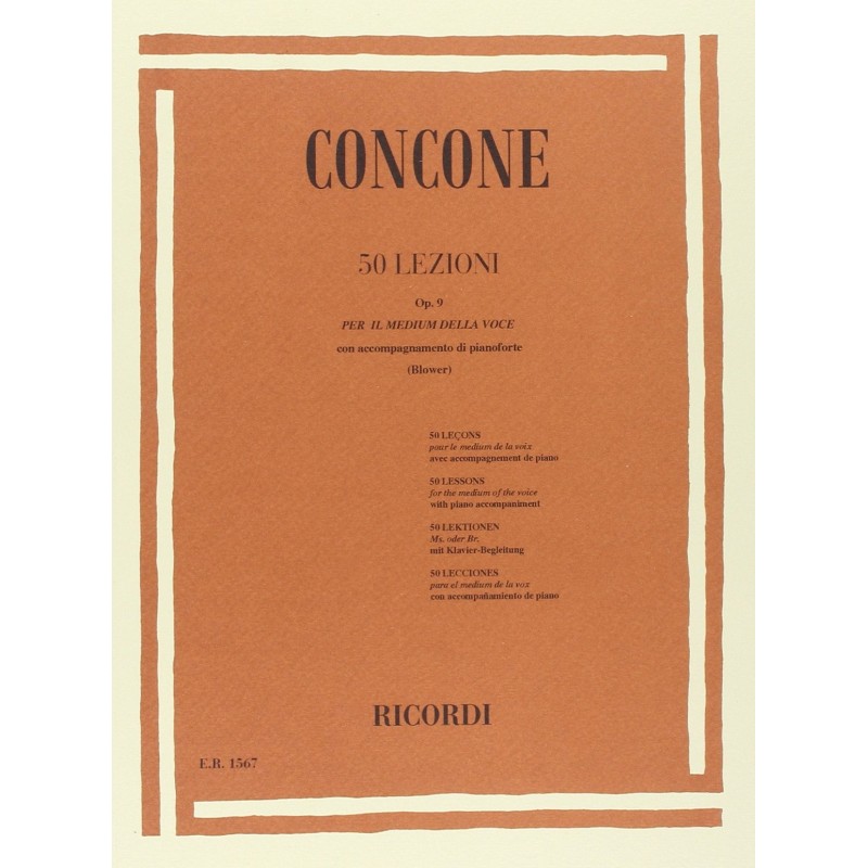 CONCONE 50 LEZIONI OPUS 9