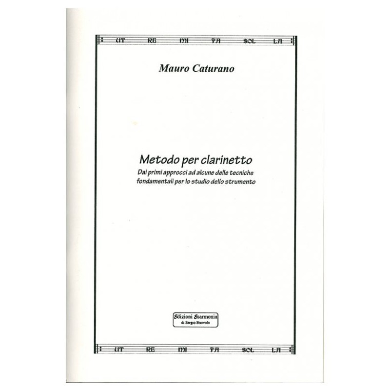 CATURANO M. METODO PER CLARINETTO