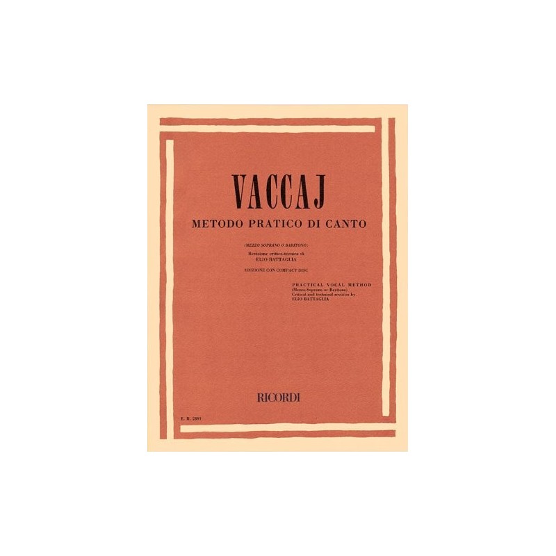 VACCAJ METODO PRATICO PER CANTO BARITONO