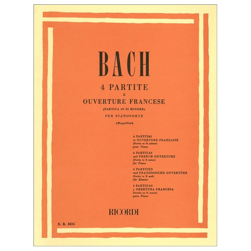 BACH 4 PARTITE E OUVERTURE FRANCESI