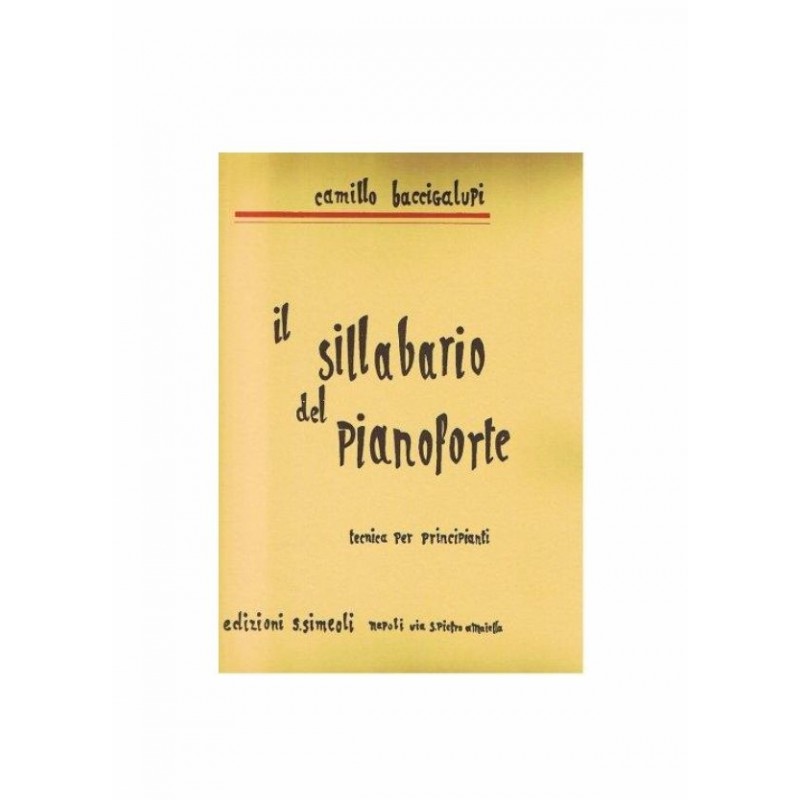 BACCIGALUPI IL SILLABARIO DEL PIANO