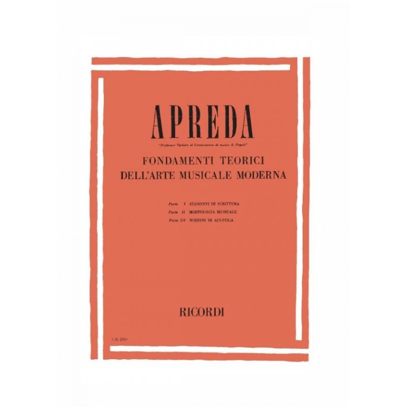 APREDA A. FONDAMENTI  DELL ARTE