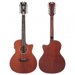 D'angelico Premier Fulton LS MAH SAT Natural Mahogany Satin DAPLSG212MAHCP