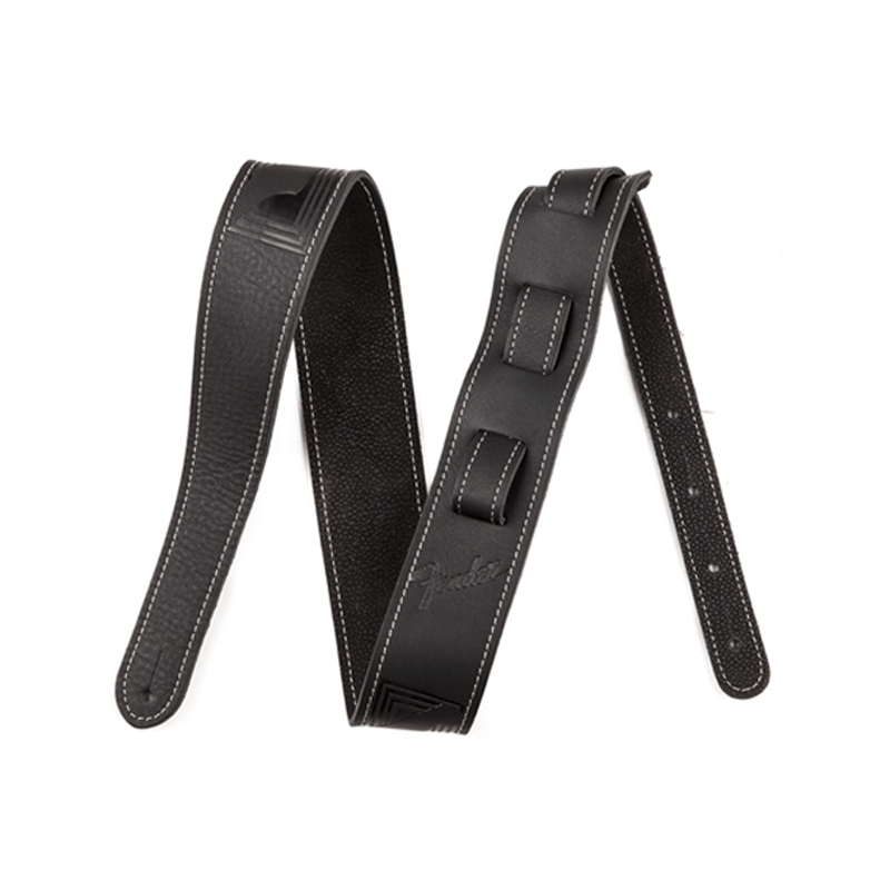 Fender Monogram Leather Strap Black Fender Monogram Leather Strap Black