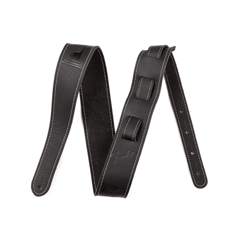 Fender Monogram Leather Strap Black