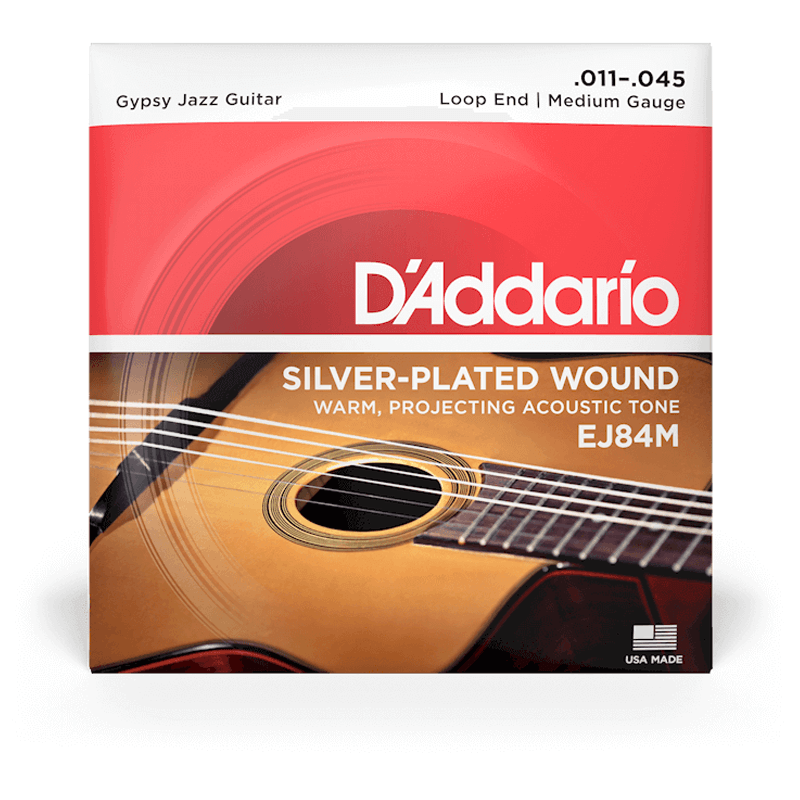 D'addario EJ84M Gipsy Jazz Medium 11-45