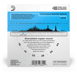 D'addario EJ84L Gipsy Jazz Regular 10-44