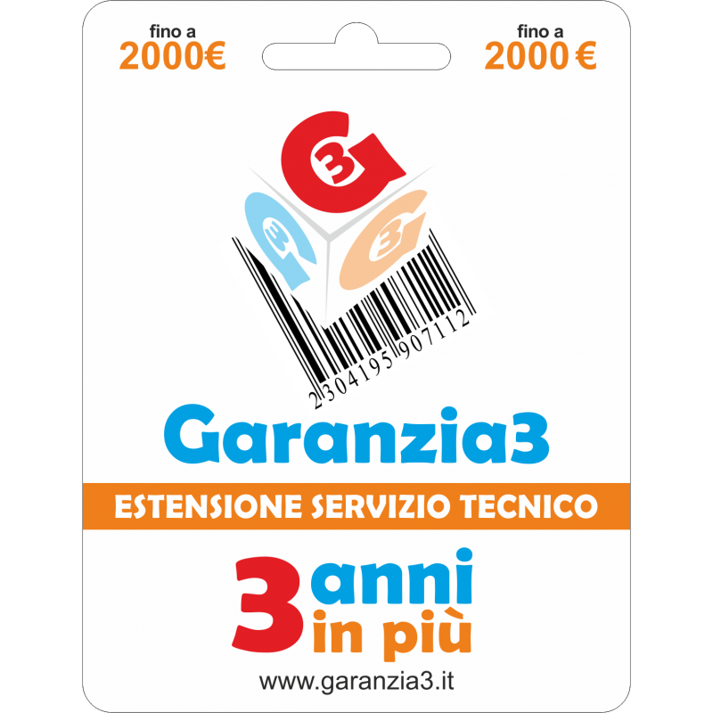 Garanzia3 - Estensione del servizio tecnico - 2000