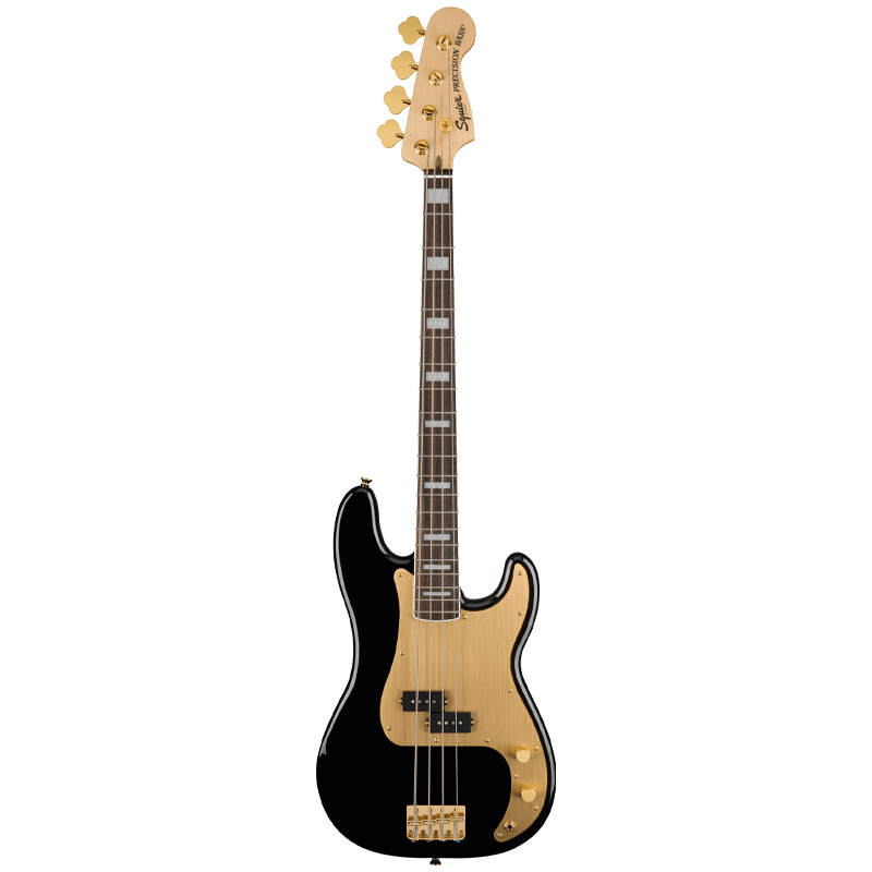 Fender Squier 40TH Anniversary Precision Bass Gold Edition Black