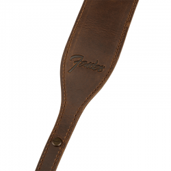 Fender Paramount Banjo Leather Strap Brown