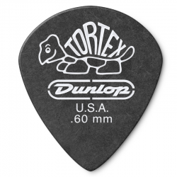 Dunlop 482P.60 Tortex Pitch Black Jazz III