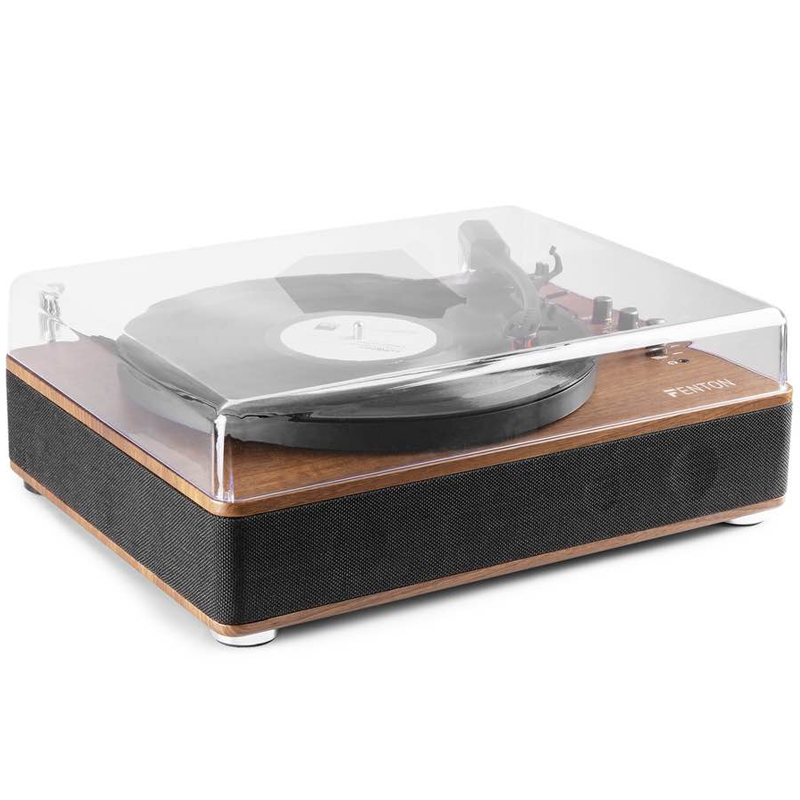 Fenton RP162 Record Player Walnut Wood