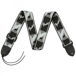 Fender Monogrammed Straps Black/Light Grey/Dark Grey