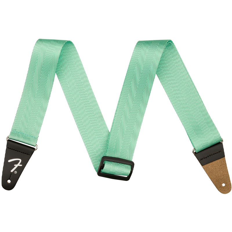 Fender American Professional Seat Belt Strap Mystic Surf Green