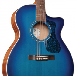 Guild IT OM-240CE Dark Blue Burst