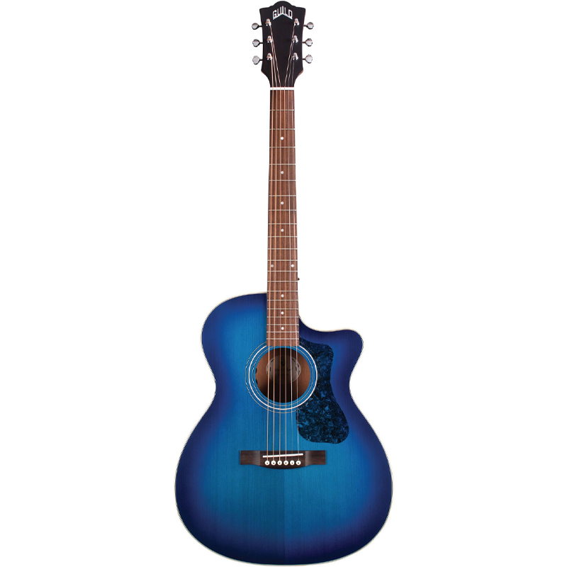 Guild IT OM-240CE Dark Blue Burst