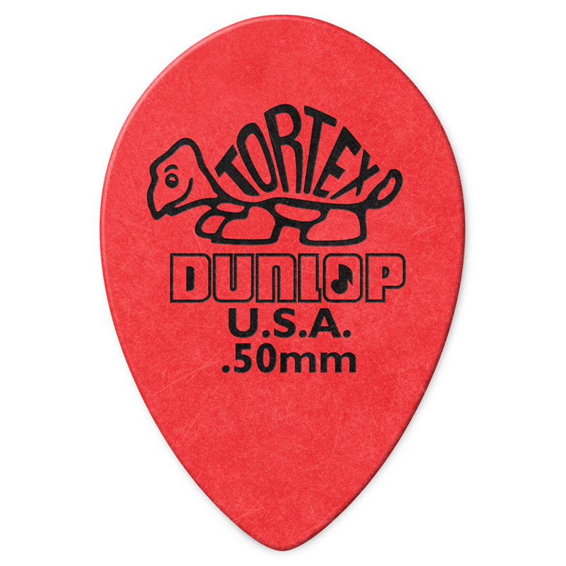 Dunlop 423R.50 Tortex Small Tear Drop Red