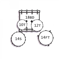 Tamburo T5S18 SLSK Silver Sparkle