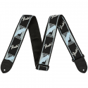 Fender Monogrammed Straps Black/Light Grey/Blue