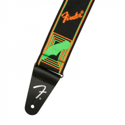 Fender Neon Monogrammed Straps Green And Orange